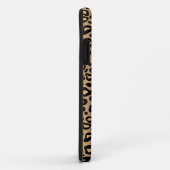 Aqua Monogram Leopard iPhone 5 Case Mate (Achterkant/rechts)