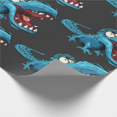 Aqua Monster Running Baby Bodysuit Cadeaupapier (Hoek)