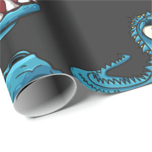 Aqua Monster Running Baby Bodysuit Cadeaupapier