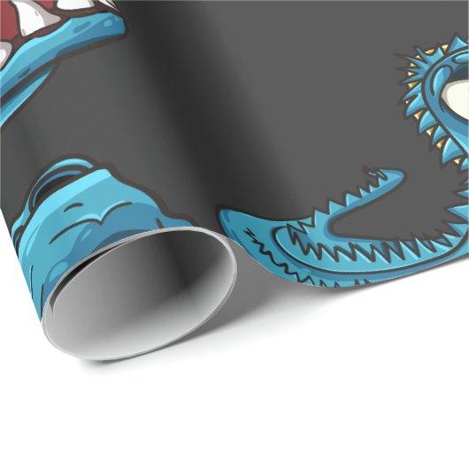 Aqua Monster Running Baby Bodysuit Cadeaupapier (Rol Hoek)