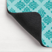 Aqua Moroccan Damask Muismat (Hoek)