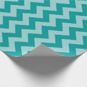 Aqua Moroccan Moods Chevrons Cadeaupapier (Hoek)