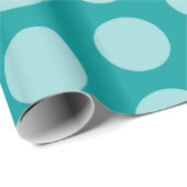 Aqua Moroccan Moods Stippen Cadeaupapier (Rol Hoek)