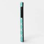 Aqua Moroccan Tiles Lattice Specialized Case-Mate iPhone Case (Achterkant/links)