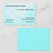  Aqua Mosaic Chubby Visitekaartjes (Voorkant / Achterkant)