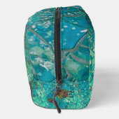 Aqua Mosaic LG Zippered_Bag Schildpadden Indigenos Toilettasje (Rechts)