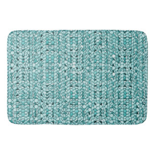 Aqua Mosaic Pattern Badmat