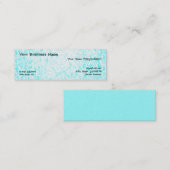  Aqua Mosaic Skinny Visitekaartjes (Voorkant / Achterkant)