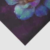 Aqua N Gele Roos met Violet Tissuepapier (Detail)