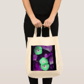 Aqua N Violet Morning Glories Bag Tote Bag (Voorkant (product))