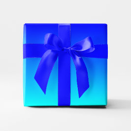 Aqua naar Blauwe Gradiënt Cadeaupapier