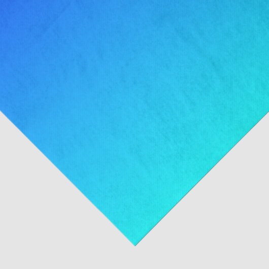 Aqua naar Blauwe Gradiënt Tissuepapier (Detail)
