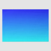 Aqua naar Blauwe Gradiënt Tissuepapier (Voorkant)