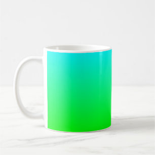 Aqua naar groene mok