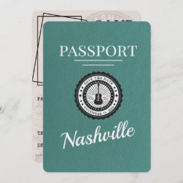 Aqua Nashville Passport Bewaar de datum Save The Date