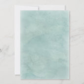 Aqua & Navy Blue vrijgezellenfeest uitnodiging (Achterkant)