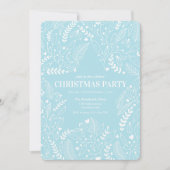 Aqua Navy Stars Kerstfeest Uitnodiging (Voorkant)