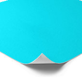 Aqua Neon Blue Background op een Poster (Hoek)