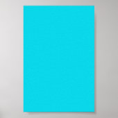 Aqua Neon Blue Background op een Poster (Voorkant)