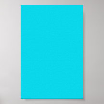 Aqua Neon Blue Background op een Poster