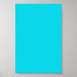 Aqua Neon Blue Background op een Poster