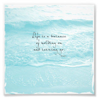 AQUA OCEAAN FOTO MET RUMI QUOTE FOTO AFDRUK