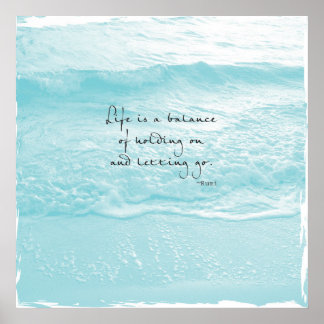 AQUA OCEAAN FOTO MET RUMI QUOTE POSTER
