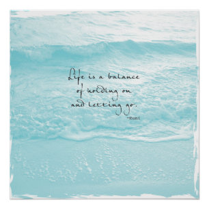 AQUA OCEAAN FOTO MET RUMI QUOTE POSTER