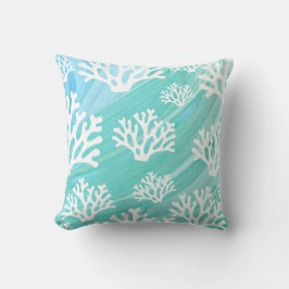 Aqua Ocean Coral Sealife Kussen