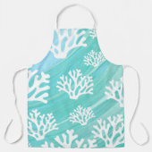 Aqua Ocean Coral Sealife Schort (Voorkant)