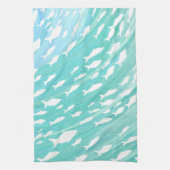 Aqua Ocean Fish Nautical Theedoek (Verticaal)