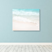 Aqua Ocean Waves in Kauai Canvas Afdruk (Insitu (Houten vloer))