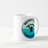 Aqua-oefening op watergebied koffiemok (Voorkant rechts)