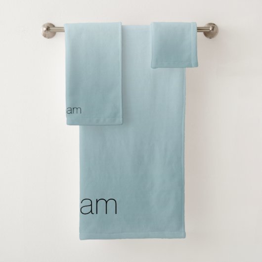 Aqua Ombre Bad Handdoek (Insitu)