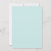 Aqua Ombre Chevrons Birthday Kaart (Achterkant)