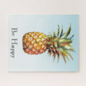 Aqua Ombre Happy Tropical Pineapple Legpuzzel (Horizontaal)