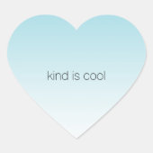 Aqua Ombre Kind is geweldig Hart Sticker (Voorkant)