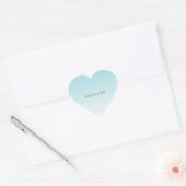 Aqua Ombre Kind is geweldig Hart Sticker (Envelop)