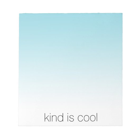 Aqua Ombre Kind is geweldig Notitieblok (Voorkant)