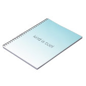 Aqua Ombre Kind is geweldig Notitieboek (Linkerzijde)