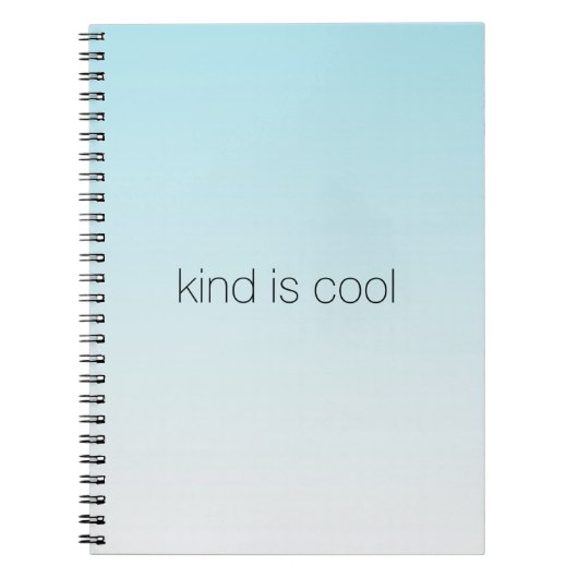 Aqua Ombre Kind is geweldig Notitieboek (Voorkant)