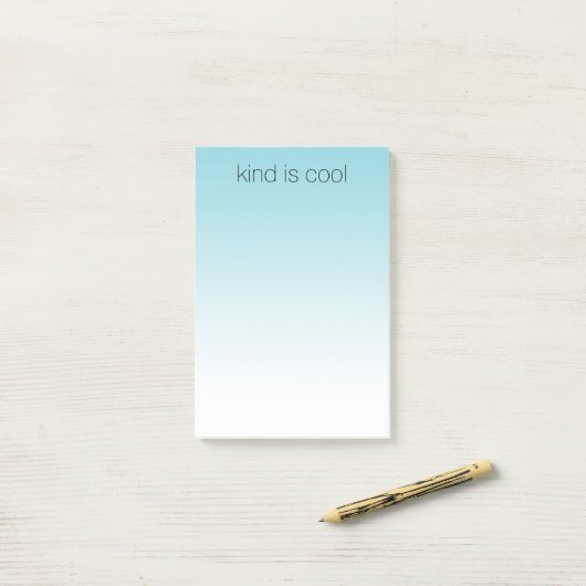 Aqua Ombre Kind is geweldig Post-it® Notes (Op bureau)
