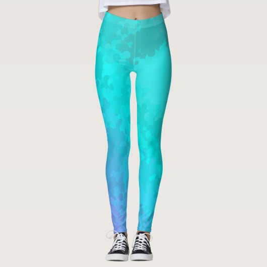 Aqua Ombre Leggings (Voorkant)