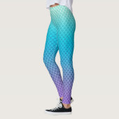 Aqua Ombre Mermaid Pattern Leggings (Links)