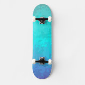 Aqua Ombre Persoonlijk Skateboard (Voorkant)