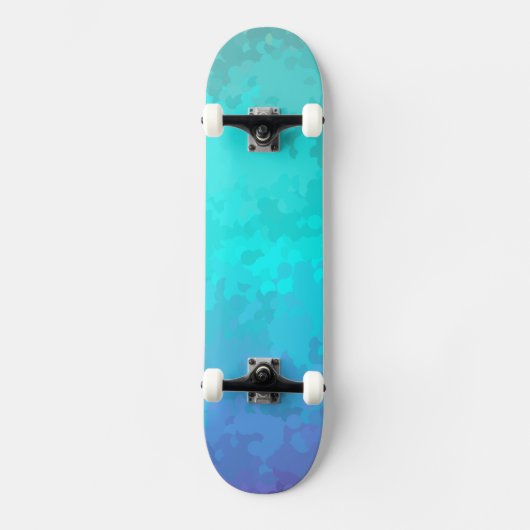 Aqua Ombre Persoonlijk Skateboard (Voorkant)