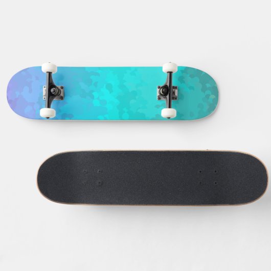 Aqua Ombre Persoonlijk Skateboard (Horizontaal)