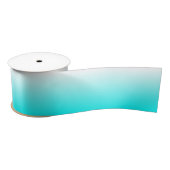 Aqua Ombre Satijnen Lint (Spoel)