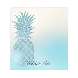 Aqua Ombre tropische ananas Notitieblok