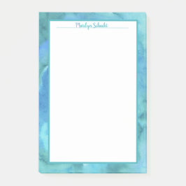 Aqua Onderwater Waterverf Border Post-it® Notes